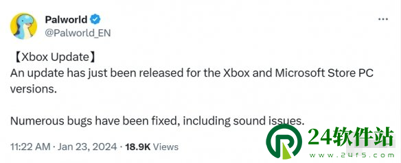 幻兽帕鲁Xbox版终于更新